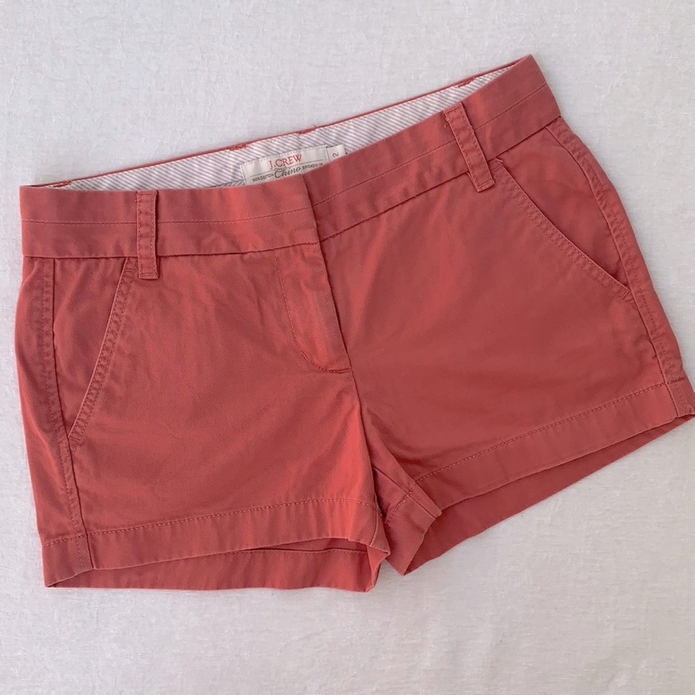 J. Crew Chinos 100% Cotton Broken-In Coral Shorts